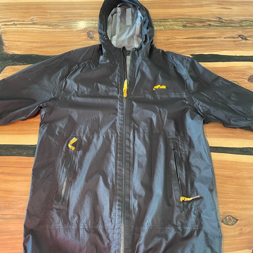 This Golite windbreaker/raincoat used on the Appalachian trail.